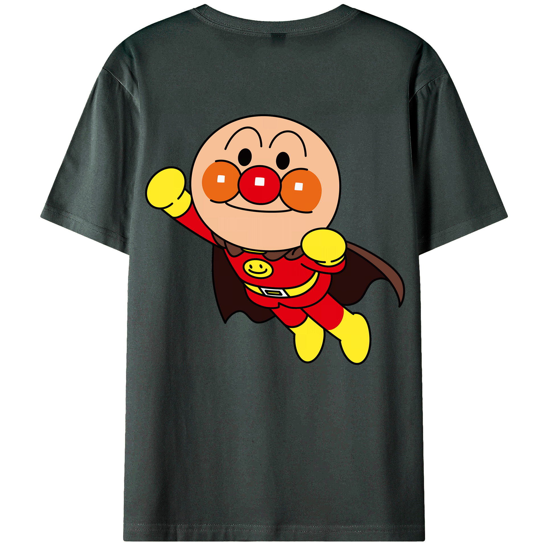 （画像用） アンパンマン Anpanman 綿100％ メンズ半袖Tシャツ（バックプリント） 通気性